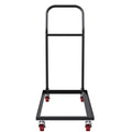 Folding Chair Dolly Cart 12 Capacity Iron Commercial Trolley 4 Casters