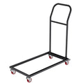 Folding Chair Dolly Cart 12 Capacity Iron Commercial Trolley 4 Casters