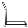 Folding Chair Dolly Cart 12 Capacity Iron Commercial Trolley 4 Casters
