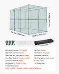 Crop Cage 2.9x1.94x1.94m Plant Protection Tent Zippered Door Garden