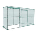 Crop Cage 3.56x1.2x1.94m Plant Protection Tent Zippered Door Garden