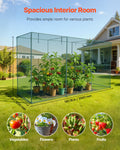 Crop Cage 3.56x1.2x1.94m Plant Protection Tent Zippered Door Garden