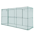 Crop Cage 3.56x1.2x1.94m Plant Protection Tent Zippered Door Garden