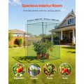 Crop Cage, 1.2 x 1.2 x 1.8 m Plant Protection Tent with Zippered Door, Wind-Resistant Tall Crop Cage, Easy to Install, Outdoor Raised Bed Cover, Tomato Plant Netting for Garden Patio Lawn