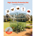 Crop Cage, 1.2 x 1.2 x 1.8 m Plant Protection Tent with Zippered Door, Wind-Resistant Tall Crop Cage, Easy to Install, Outdoor Raised Bed Cover, Tomato Plant Netting for Garden Patio Lawn