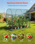 Crop Cage 1.8x0.91x1.5m Plant Protection Tent Zippered Door Frame
