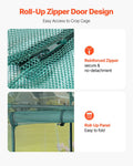Crop Cage 1.8x0.91x1.5m Plant Protection Tent Zippered Door Frame