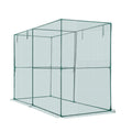 Crop Cage, 2.39 x 1.2 x 1.8 m Plant Protection Tent with Zippered Door, Wind-Resistant Tall Crop Cage, Easy to Install, Outdoor Raised Bed Cover, Tomato Plant Netting for Garden Patio Lawn
