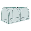 Crop Cage 2.48x1.2x1.2m Plant Protection Tent Zippered Door Frame