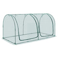 Crop Cage 2.48x1.2x1.2m Plant Protection Tent Zippered Door Frame