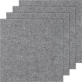 Carpet Tiles Peel Stick 12 Pack Light Grey Self Adhesive DIY Floor