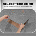 Carpet Tiles Peel Stick 12 Pack Light Grey Self Adhesive DIY Floor