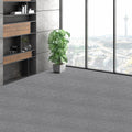 Carpet Tiles Peel Stick 12 Pack Light Grey Self Adhesive DIY Floor