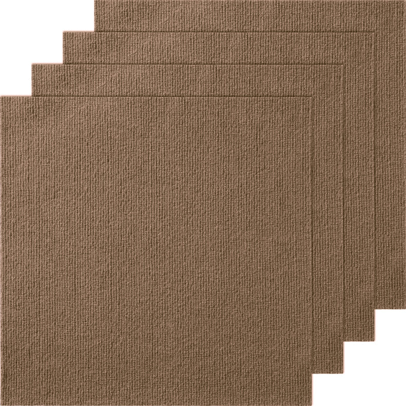 Carpet Tiles Peel and Stick 10 Pack Self Adhesive Dark Brown