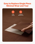 Carpet Tiles 610x610mm 20pc Self Adhesive Dark Brown Peel Stick