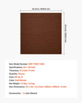 Carpet Tiles 610x610mm 20pc Self Adhesive Dark Brown Peel Stick