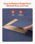 Carpet Tiles 610x610mm 15 Pack Self Adhesive Grey Peel Stick