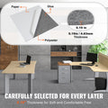 Carpet Tiles Self Adhesive 30x30cm Light Gray 9 Pack DIY