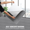 Carpet Tiles Self Adhesive 30x30cm Light Gray 9 Pack DIY