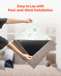 Carpet Tiles 457x457mm 10 Pack Self Adhesive Light Brown 2.1m²