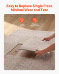 Carpet Tiles 457x457mm 10 Pack Self Adhesive Light Brown 2.1m²