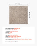 Carpet Tiles 457x457mm 10 Pack Self Adhesive Light Brown 2.1m²