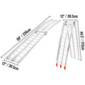 Aluminum Ramp 1500 LBS Foldable Loading Ramps for Pickup Trucks Bed 2 PCS