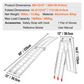 Aluminum Ramp 1500kg Foldable Pickup Truck 2 Pack