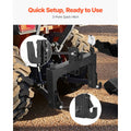 3-Point Quick Hitch with 2 in Receiver, 3000 Lbs Lift Capacity, 3-Pt Hitch with 5 Level Adjustable Bolt, Adaptation to Category 1 & 2 Tractor, Heavy Duty 3 Point Attachments, Black