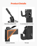 3-Point Quick Hitch 3000 Lbs 2in Receiver Cat 1 & 2 Black