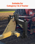 3-Point Quick Hitch 3000 Lbs 2in Receiver Cat 1 & 2 Black