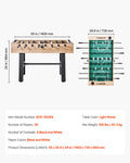 Foosball Table 140cm Standard Soccer Game Home Family