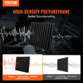 Acoustic Foam Panels 24 Pack 12x12x2 Adhesive Wall Ceiling