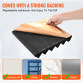 Acoustic Foam Panels 24 Pack 12x12x2 Adhesive Wall Ceiling