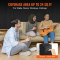 Acoustic Foam Panels 24 Pack 12x12x2 Adhesive Wall Ceiling