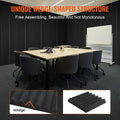 Acoustic Foam Panels 24 Pack 12x12x2 Adhesive Wall Ceiling