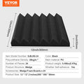 Acoustic Foam Panels 24 Pack 12x12x2 Adhesive Wall Ceiling