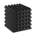 Acoustic Foam Panels 24 Pack 12x12x2 Adhesive Wall Ceiling