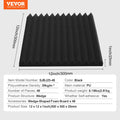 Acoustic Foam Panels 48 Pack 12x12x1