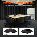 Acoustic Foam Panels 4 Pack 16.5x6.3x12in Wall Ceiling