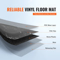 Self Adhesive Vinyl Floor Tiles 12 x 12 inch, 50 Tiles 1.5mm Thick Peel & Stick, Black Marble Texture DIY Flooring for Kitchen, Dining Room, Bedrooms & Bathrooms, Easy for Home Decor