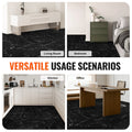 Self Adhesive Vinyl Floor Tiles 12x12 50 Pack Black Marble 1.5mm