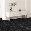 Self Adhesive Vinyl Floor Tiles 12x12 50 Pack Black Marble 1.5mm