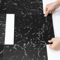 Self Adhesive Vinyl Floor Tiles 12x12 50 Pack Black Marble 1.5mm