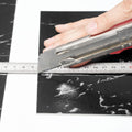 Self Adhesive Vinyl Floor Tiles 12x12 50 Pack Black Marble 1.5mm