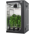 Grow Tent 48x48x80cm Indoor Hydroponic Window Door Tray