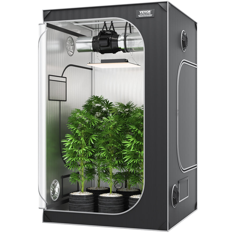Grow Tent 48x48x80cm Indoor Hydroponic Window Door Tray