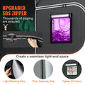 Grow Tent 48x48x80cm Indoor Hydroponic Window Door Tray