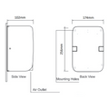 Dolphy Stainless Steel Hand Dryer 700W 1000W Compact