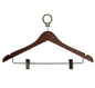 Anti-theft Wooden Cloth Hanger - Brown